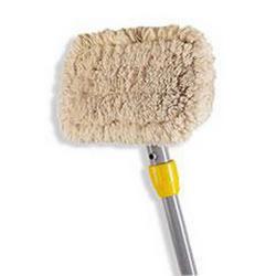 9 in. Cotton Replacement Wall Washer Pad in White