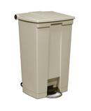 Rubbermaid Beige 23 gal Mobile Step-On Trash Container 
