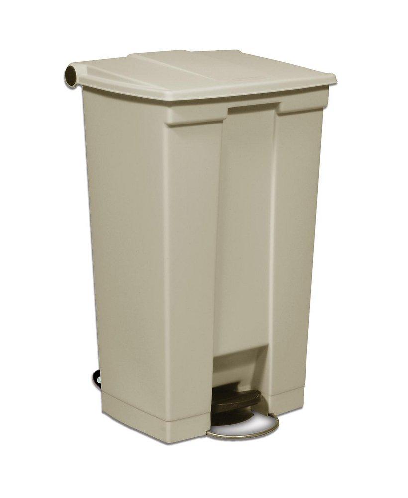 Rubbermaid Beige 23 gal Mobile Step-On Trash Container 