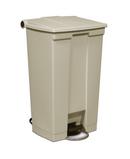 Rubbermaid Beige 23 gal Mobile Step-On Trash Container 