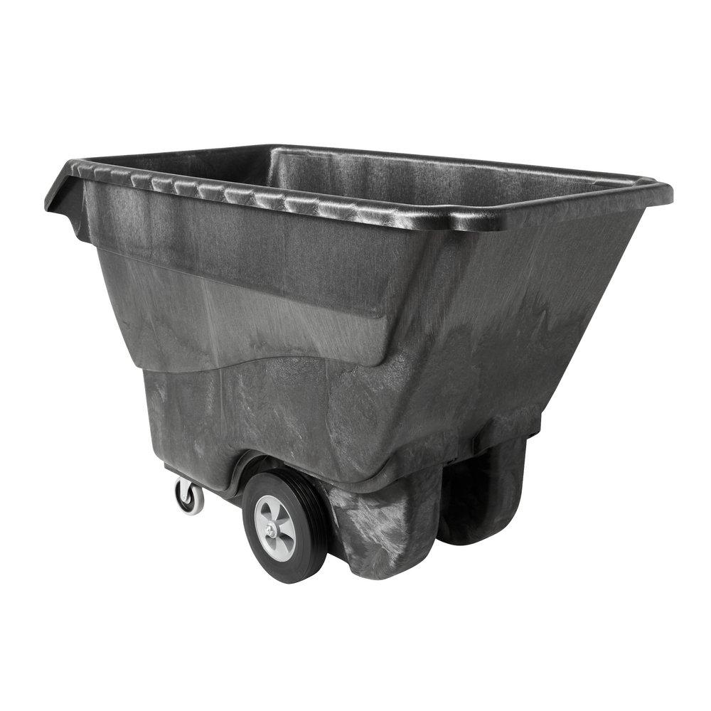 Rubbermaid Black 70-4/5 in. Structural Foam Tilt Truck in Black 
