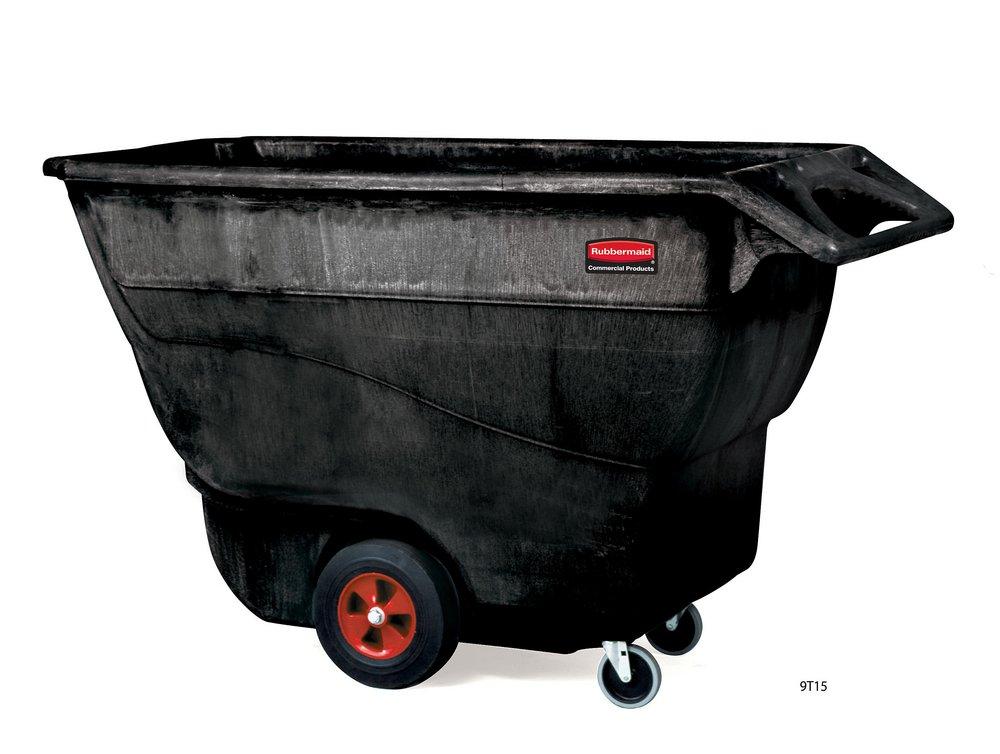 Rubbermaid Black 70-4/5 in. Structural Foam Tilt Truck in Black 