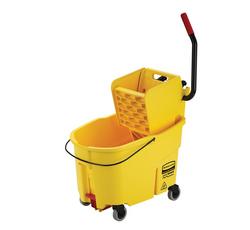 Combo Side Press Bucket in Yellow