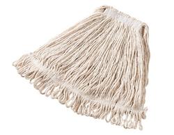 1 in. Cotton and Yarn Blend Wet Mop in White