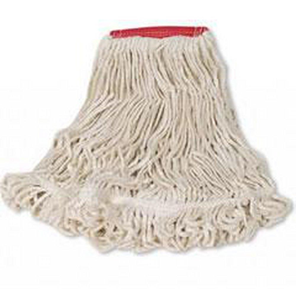 Rubbermaid White 1 in. Cotton and Yarn Blend Wet Mop 