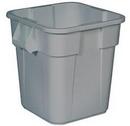 Rubbermaid Grey 22-1/2 x 21-1/2 x 25-3/25 in. 28 gal Resin Square Container 