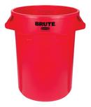 Rubbermaid Red Round Open Top Utility Trash Can 
