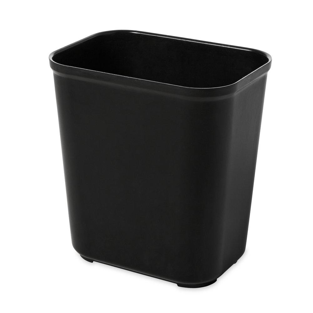 Rubbermaid Black 28 qt Fire Resistant Waste Basket 