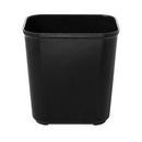 28 qt Fire Resistant Waste Basket in Black