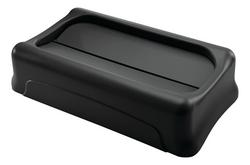 Swing Lid for Trash Container in Black