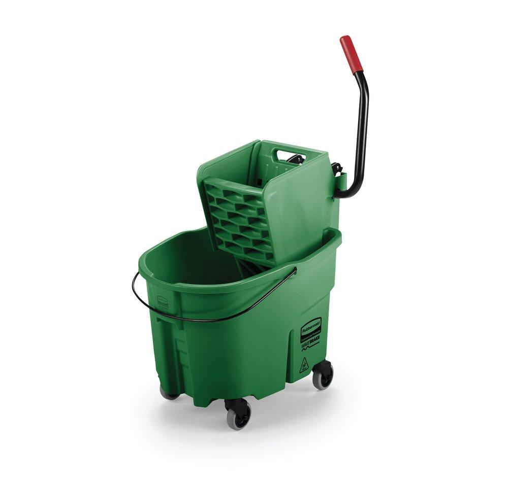 Rubbermaid Green Combo Side Press Bucket 