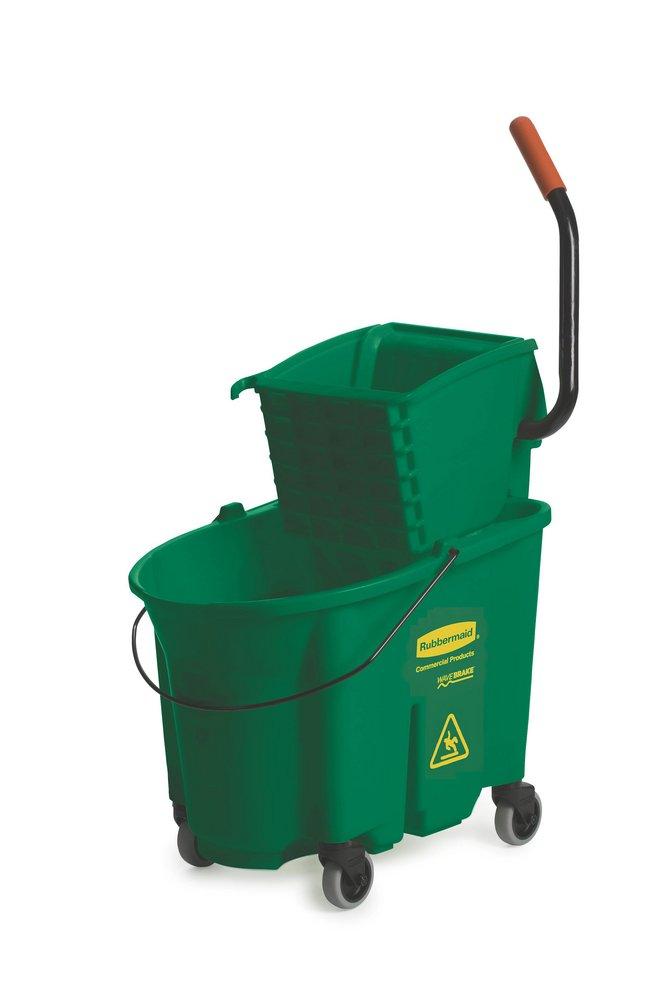 Rubbermaid Green Combo Side Press Bucket 