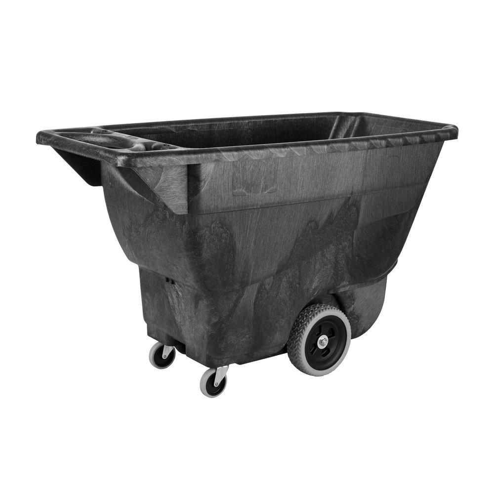 Rubbermaid Black 57-19/50 in. Structural Foam Tilt Truck in Black 
