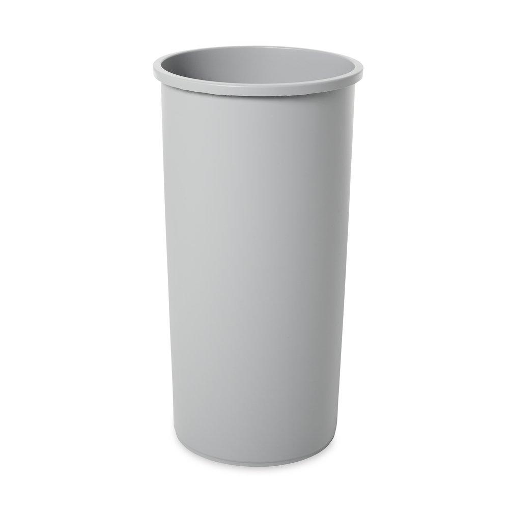 Rubbermaid Grey 22 gal Round Waste Container 