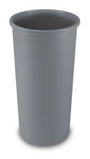 22 gal Round Waste Container in Grey