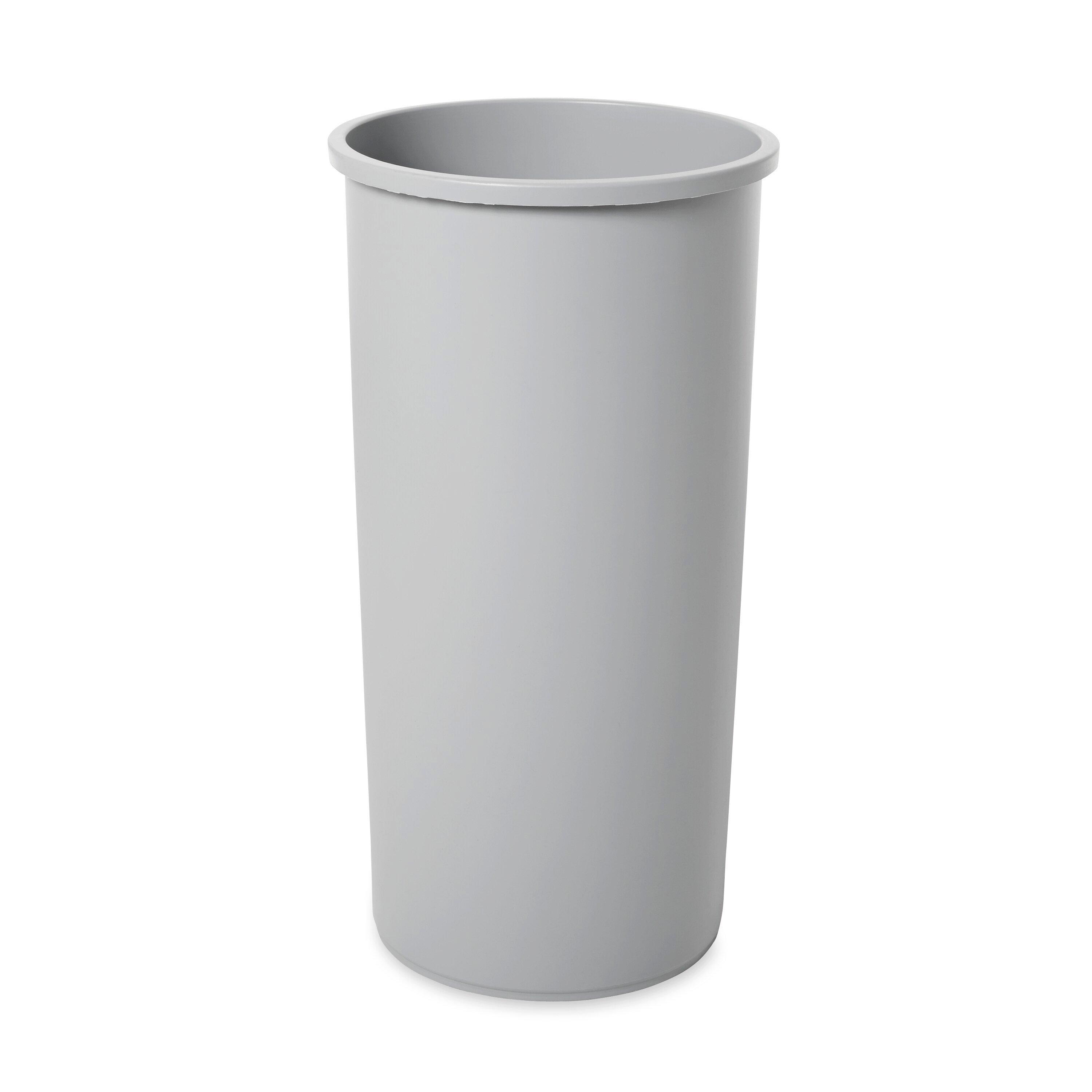 Rubbermaid Grey 22 gal Round Waste Container 