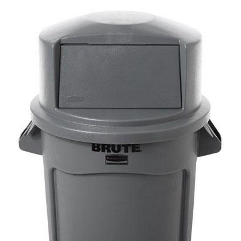 Rubbermaid Grey 23-1/5 x 12-1/4 x 22-20/29 in. Plastic Trash Dome Top Lid 