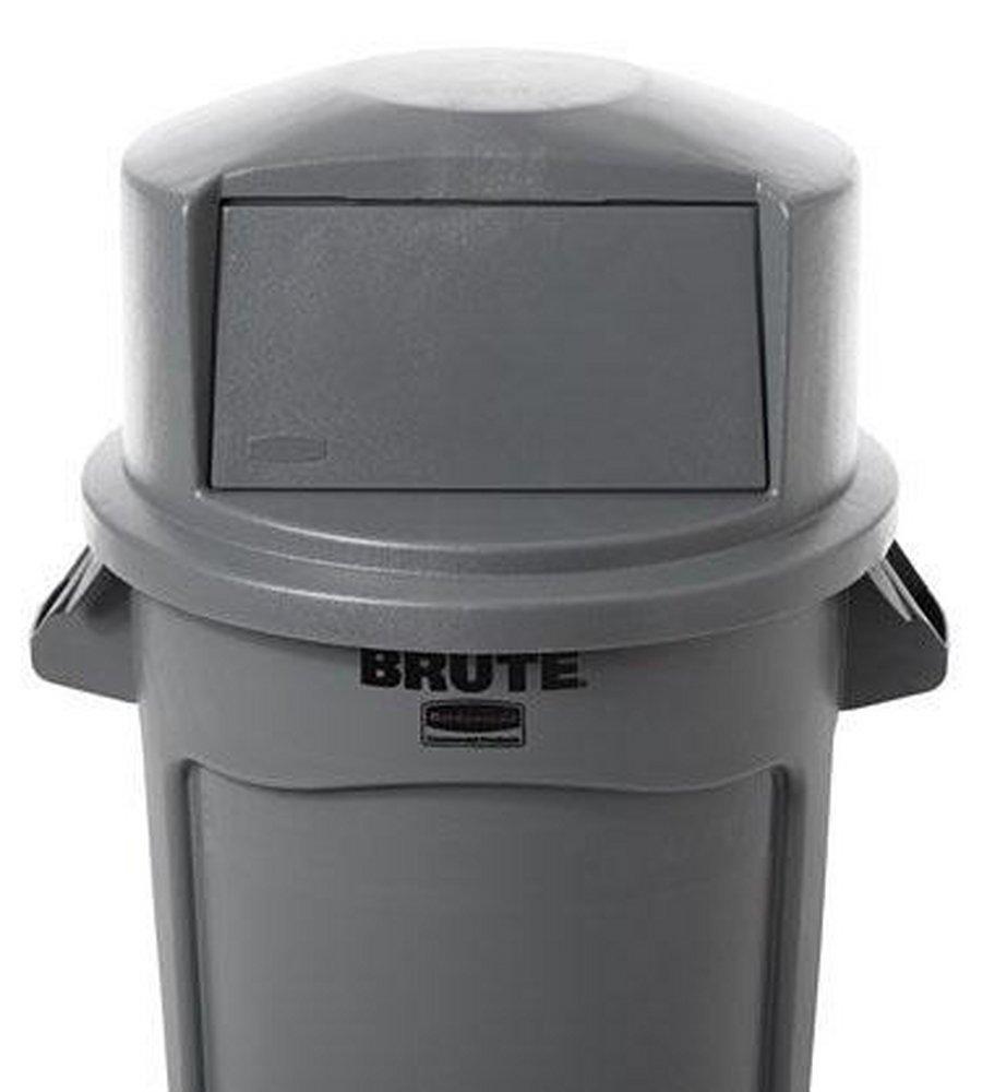 Rubbermaid Grey 23-1/5 x 12-1/4 x 22-20/29 in. Plastic Trash Dome Top Lid 