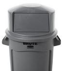 Rubbermaid Grey 23-1/5 x 12-1/4 x 22-20/29 in. Plastic Trash Dome Top Lid 