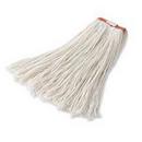 1 x 1 in. Cotton and Synthetic Yarn Blend, Rayon and Plastic Wet Mop in White
