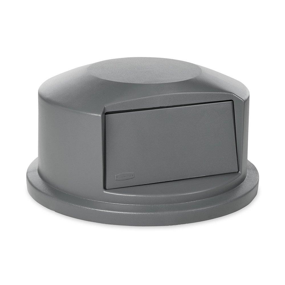 Rubbermaid Grey 12-3/4 x 12-63/100 x 25-1/2 in. Plastic Trash Dome Top Lid 