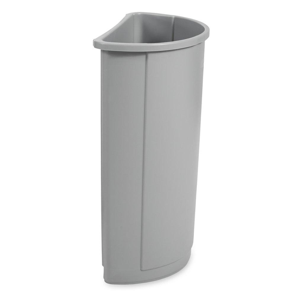 Rubbermaid Grey 21 gal Half Round Container 