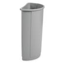 Rubbermaid Grey 21 gal Half Round Container 