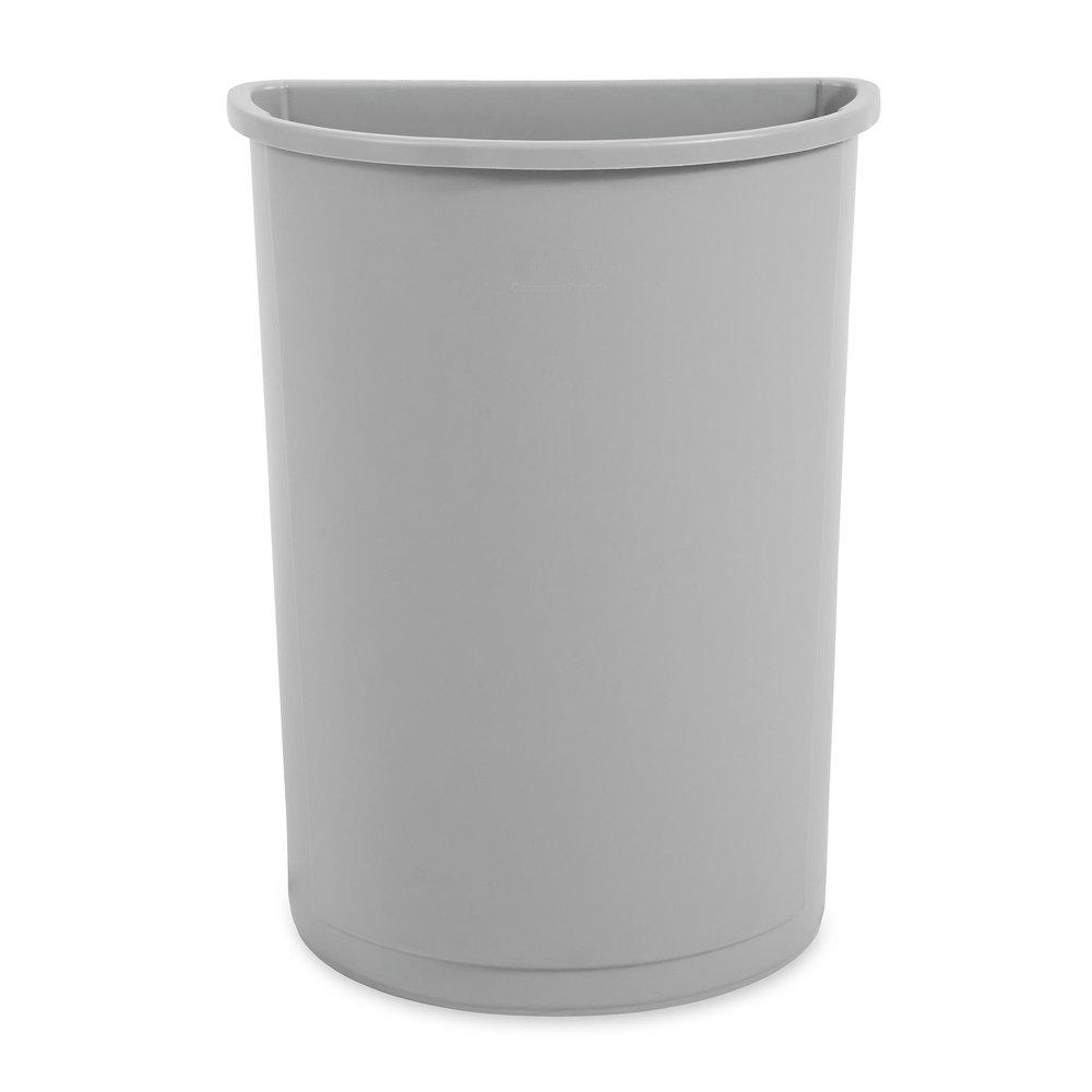 Rubbermaid Grey 21 gal Half Round Container 