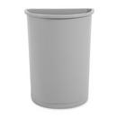 Rubbermaid Grey 21 gal Half Round Container 