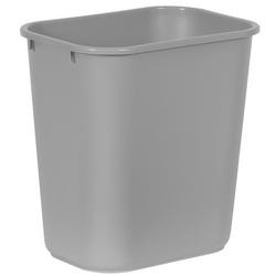 15 x 14-2/5 x 10-1/5 in. 28.125 qt Plastic Waste Container in Grey