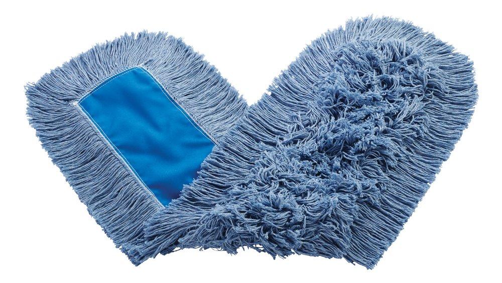 Rubbermaid Blue 36 in. Cut End Disposable Cotton Dust Mop 