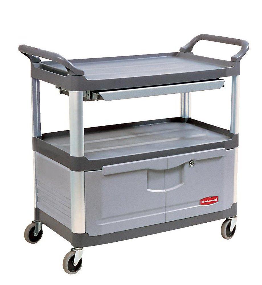 Rubbermaid Grey Extra Instrument Cartridge with Lockable Doors and Sliding Drawers 