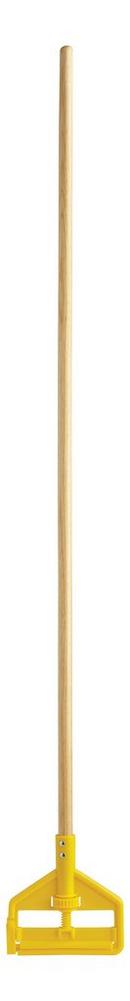 Rubbermaid Yellow Wood and Plastic Wet Mop Handle in Yellows 