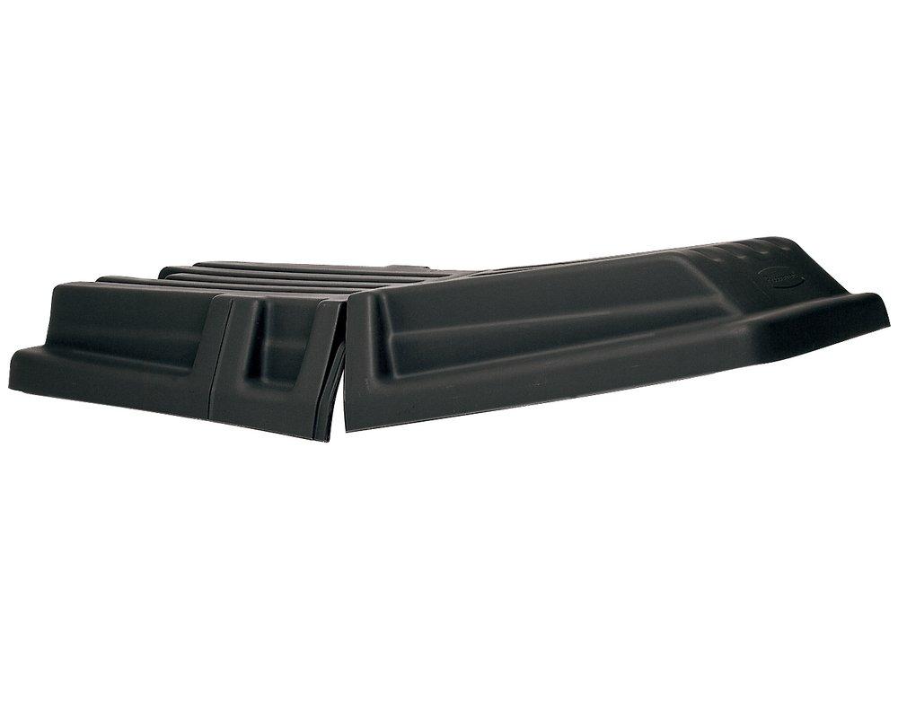Rubbermaid Black 69-1/2 in. Hanged Lid Tilt Truck 
