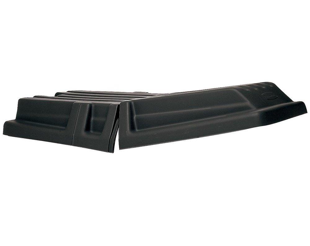 Rubbermaid Black 69-1/2 in. Hanged Lid Tilt Truck 