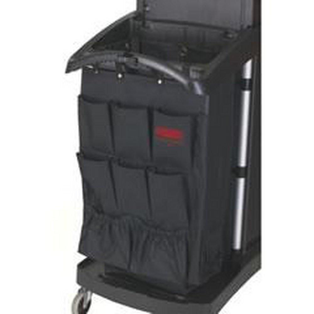 Rubbermaid Black 1-1/2 x 28 x 19-3/4 in. Fabric Nine Pocket Hanging Cart Caddy Bag 