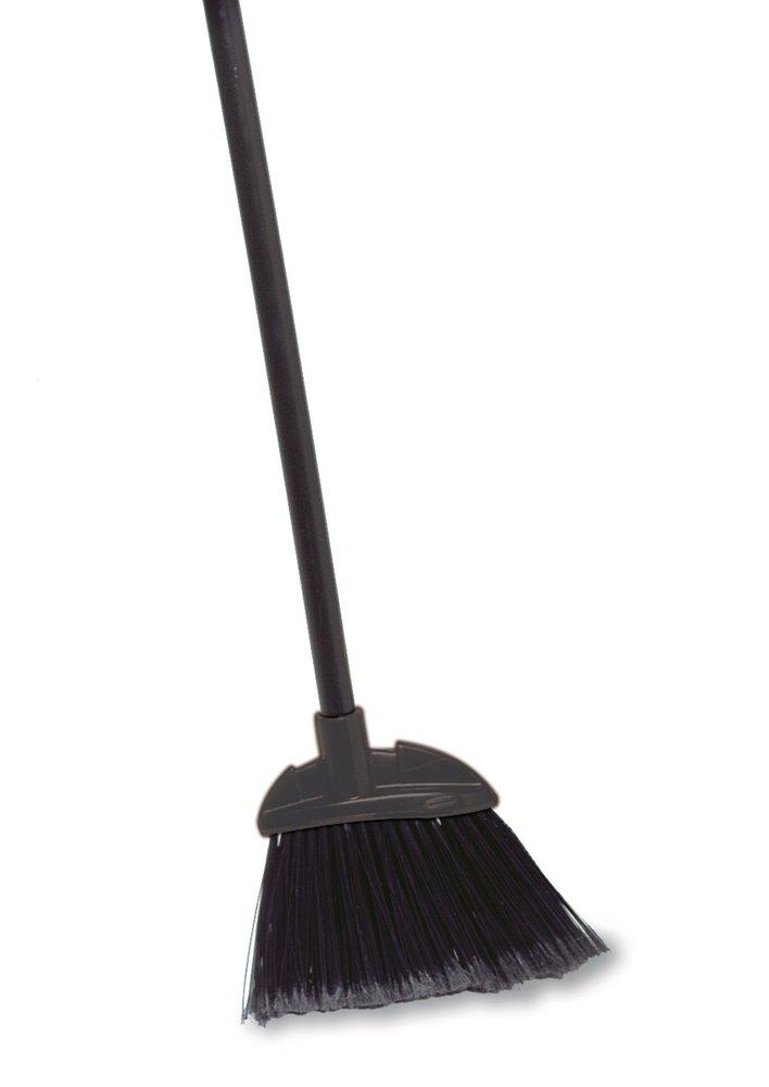 Rubbermaid Black 35 in. Polypropylene Bristles Lobby Broom with Wood Handle in Black 