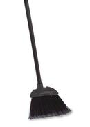 Rubbermaid Black 35 in. Polypropylene Bristles Lobby Broom with Wood Handle in Black 