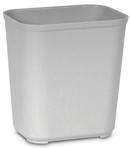 Rubbermaid Grey 28 qt Fire Resistant Waste Basket 