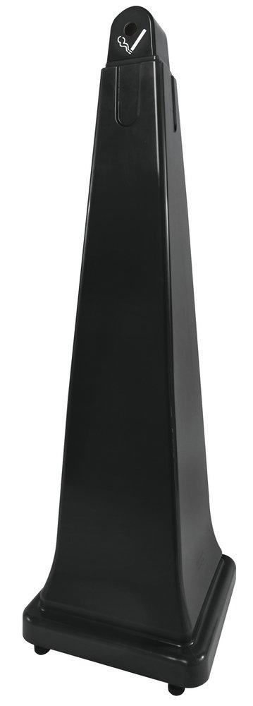 Rubbermaid Black 1 gal Cigarette Receptacle 