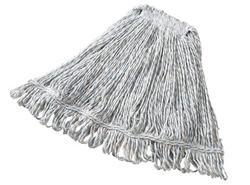 1 x 1 in. Rayon, Yarn and Polyester Finish Wet Mop in White