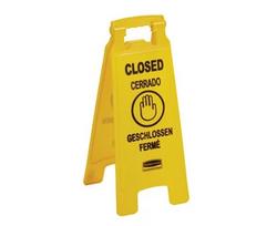Floor Safety Sign in Yellow