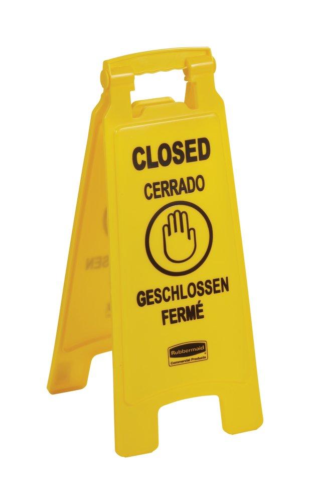 Rubbermaid Yellow Floor Safety Sign 