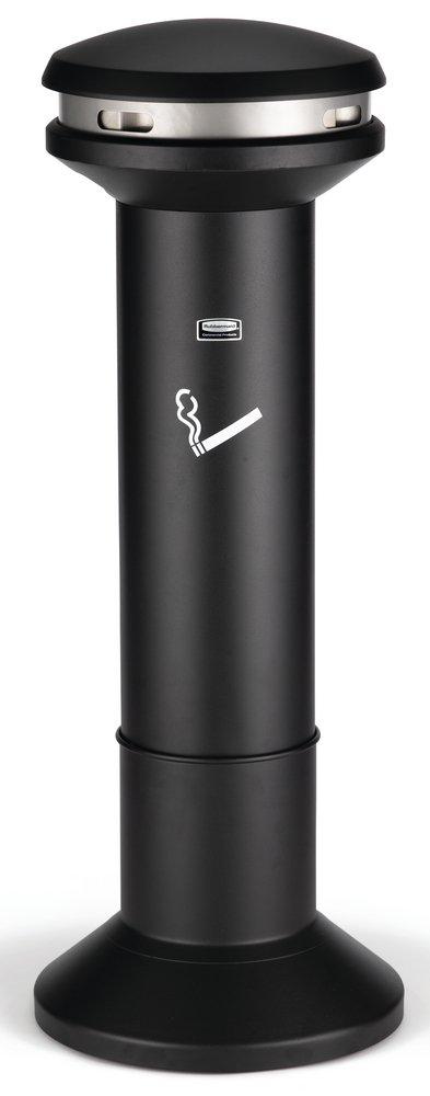 Rubbermaid Black Ultra-High Capacity Smoking Receptacle 