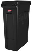 Rubbermaid Black 23 gal Container with Vent Channel 
