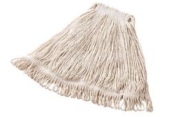 1 x 1 in. Cotton and Yarn Blend Wet Mop in White