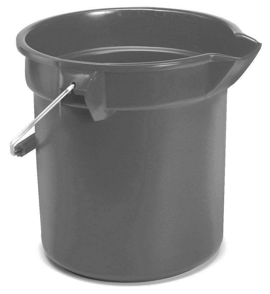 Rubbermaid Brute Gray Plastic Double Pail 17 Gal Bucket (Rubbermaid 2617  GRA)