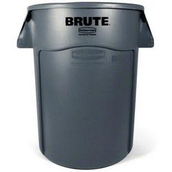 24 in. 44 Gallon Polyethylene Trash Can in Grey