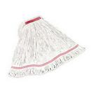 1 x 1 in. Cotton and Synthetic Yarn Blend Wet Mop in White