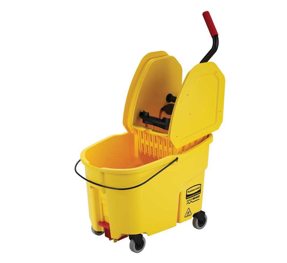 Rubbermaid Yellow Combo Down Press Bucket 